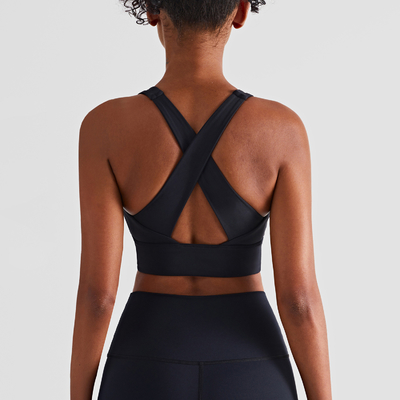 Workourt Running Bra Wide cross straps Yoga Fitness Tops For Women