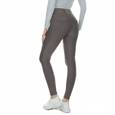 Warm Equestrian Winter Horse Riding Pants Full Seat Silicone Anti Pilling