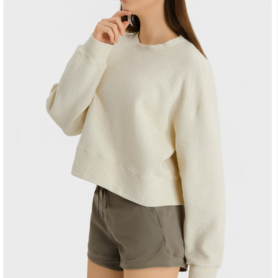 Stair cloth Pullover Sweater Loose Yoga Sweatshirt Sports Hoodies Women