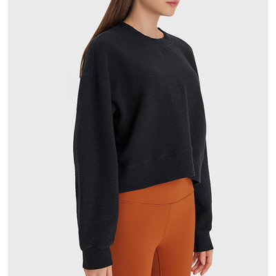 Stair cloth Pullover Sweater Loose Yoga Sweatshirt Sports Hoodies Women