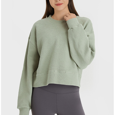 Stair cloth Pullover Sweater Loose Yoga Sweatshirt Sports Hoodies Women