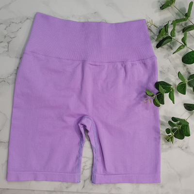 Seamless Yoga Gym Cycling Shorts Scrunch Butt Push Up Nylon High Waist